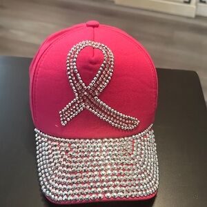 Glamorous Pink Rhinestone Cap